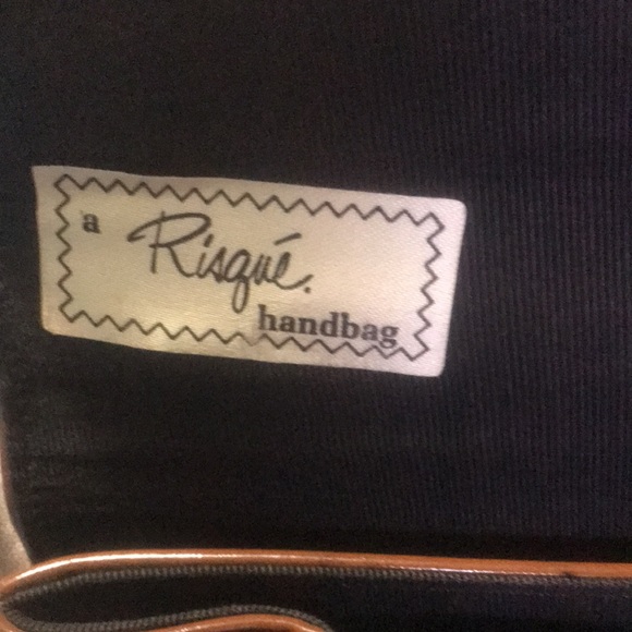 Vintage Risqué Leather handbag - Picture 4 of 5